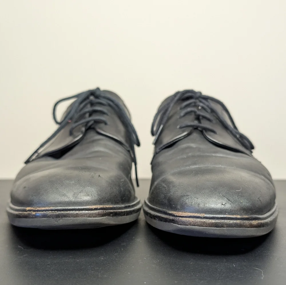 Ecco Citytray Derby Classic Leather Black Dress Shoes Men's EU‎ 43